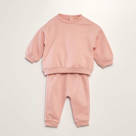 Sweatshirt and joggers set - 2-piece set PINK