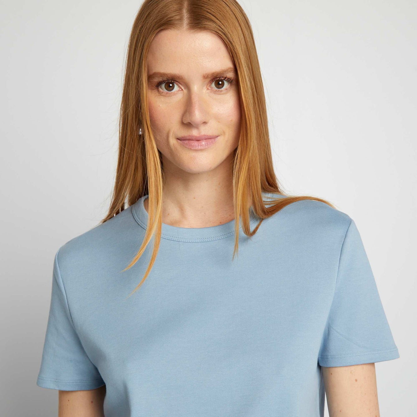 Thick cotton T-shirt BLUE