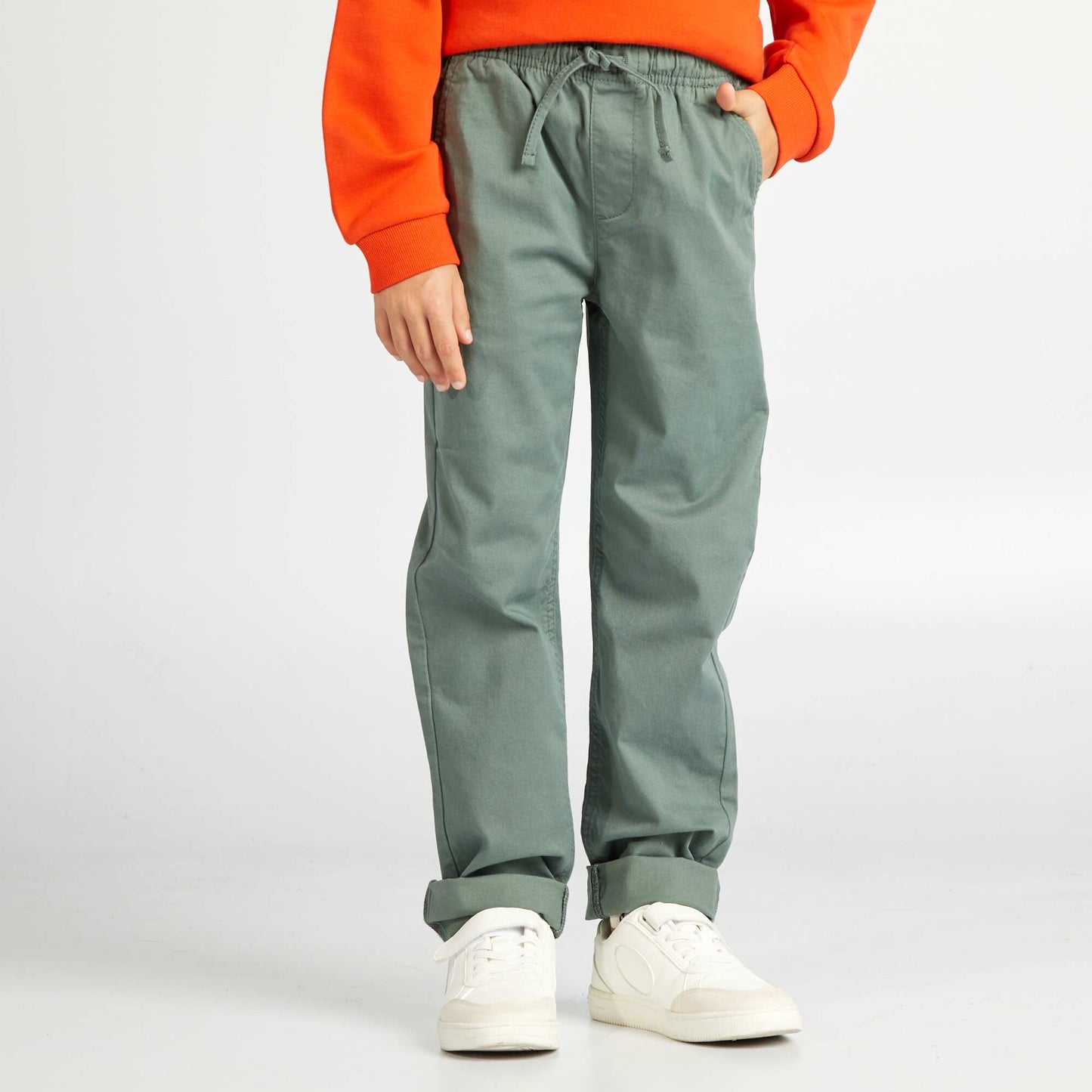 Jogger-style trousers GREEN