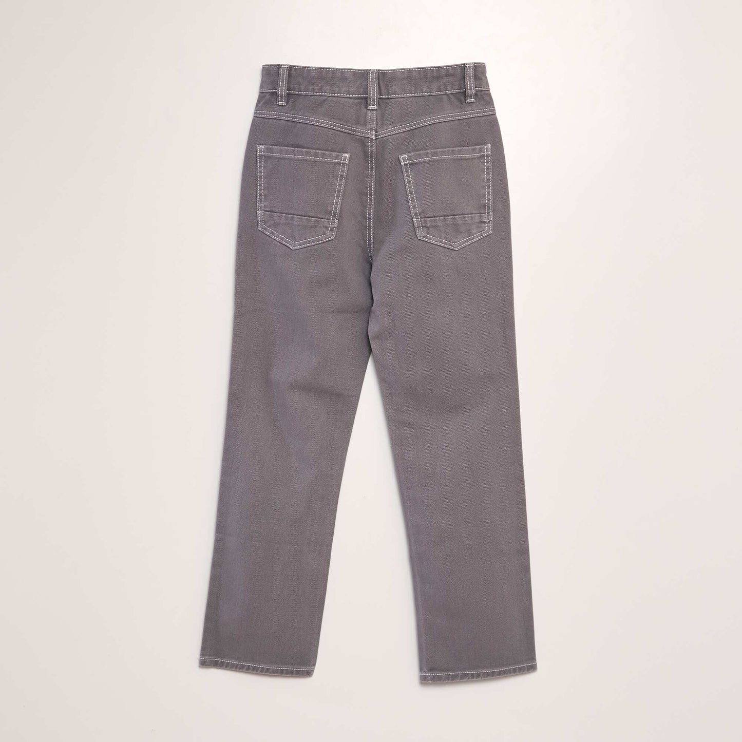 Plain straight-leg jeans GREY