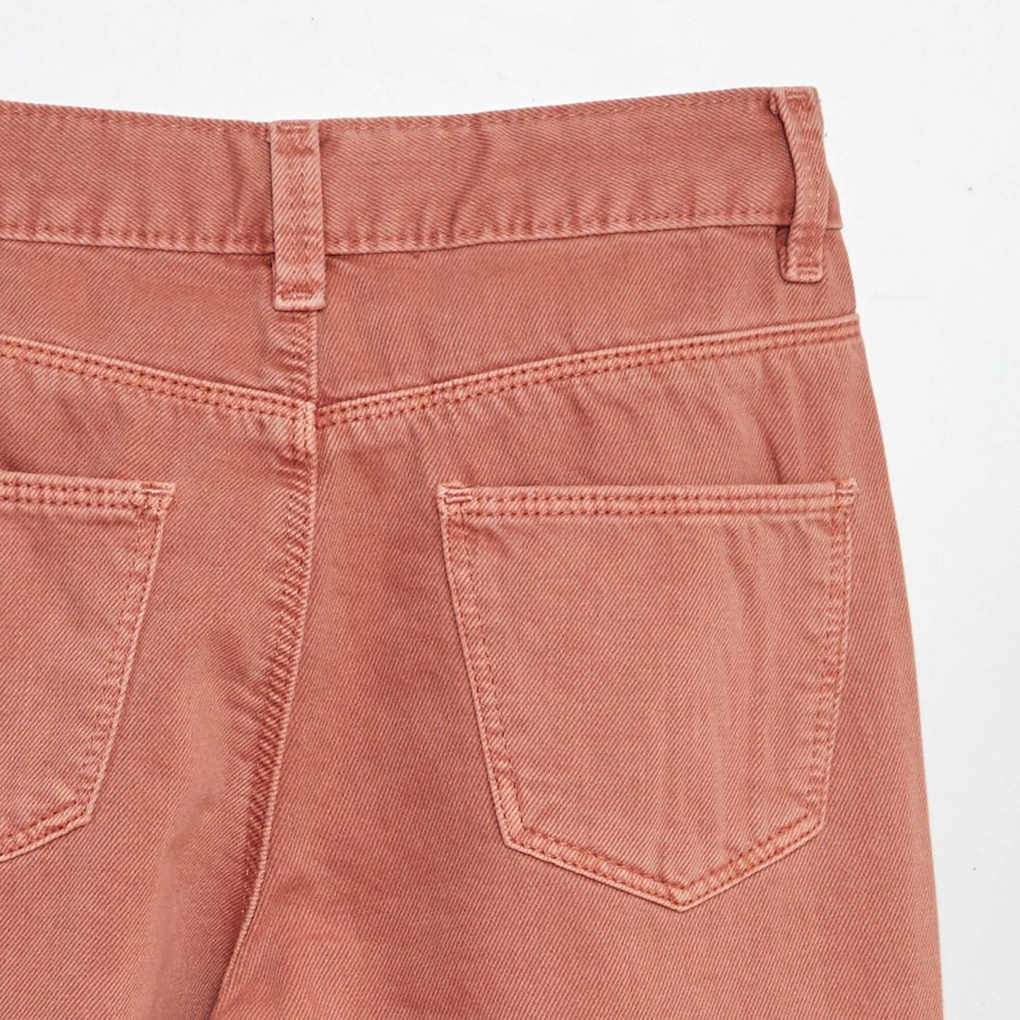 Multi-pocket denim trousers PINK