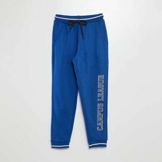 Sweatshirt fabric joggers BLUE