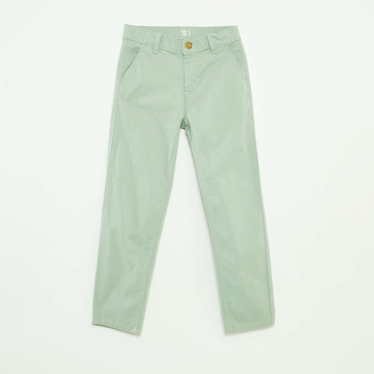 Slim-fit chinos GREEN