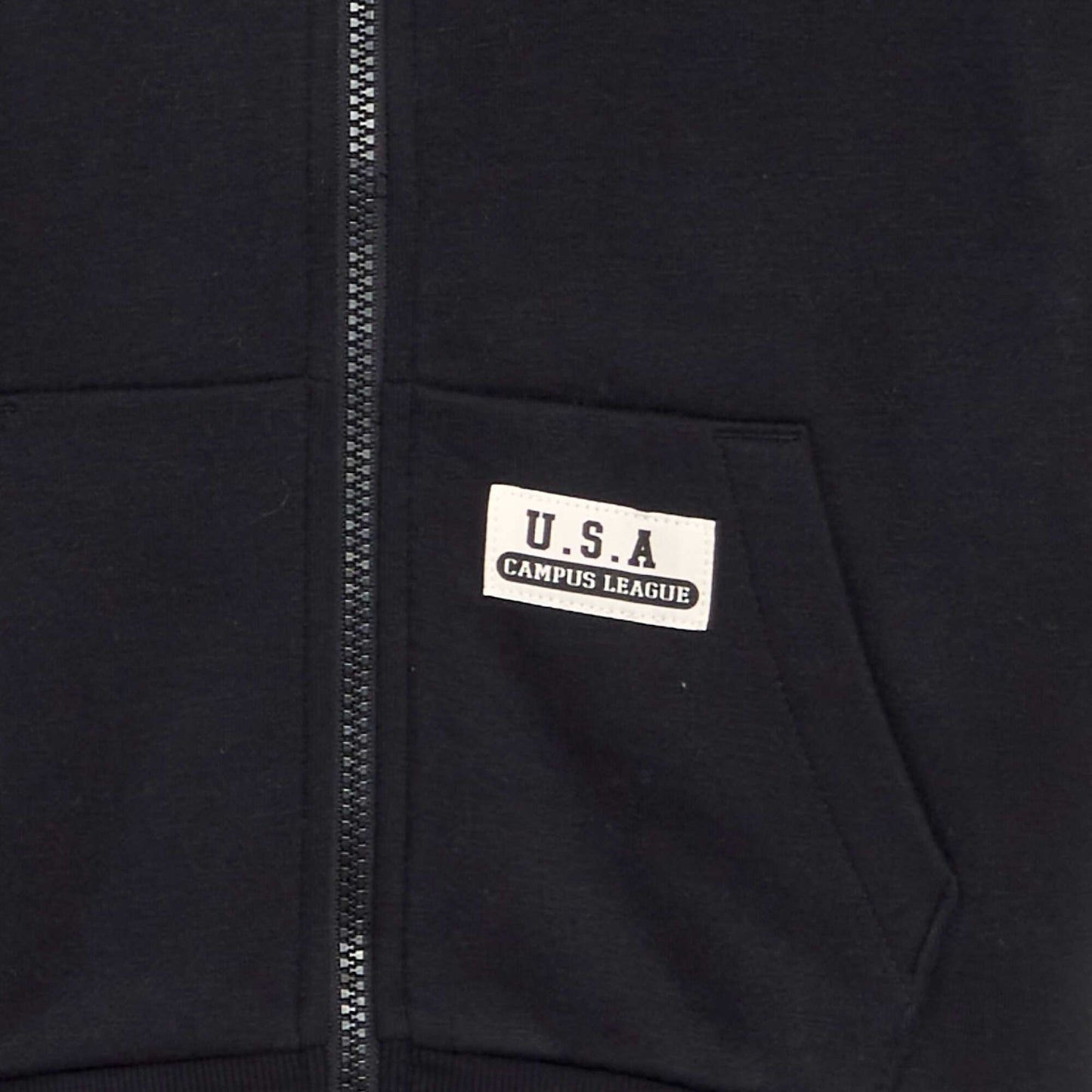 US-style hoodie BLACK