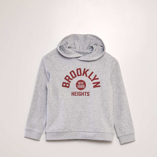 Sweatshirt fabric hoodie GREY