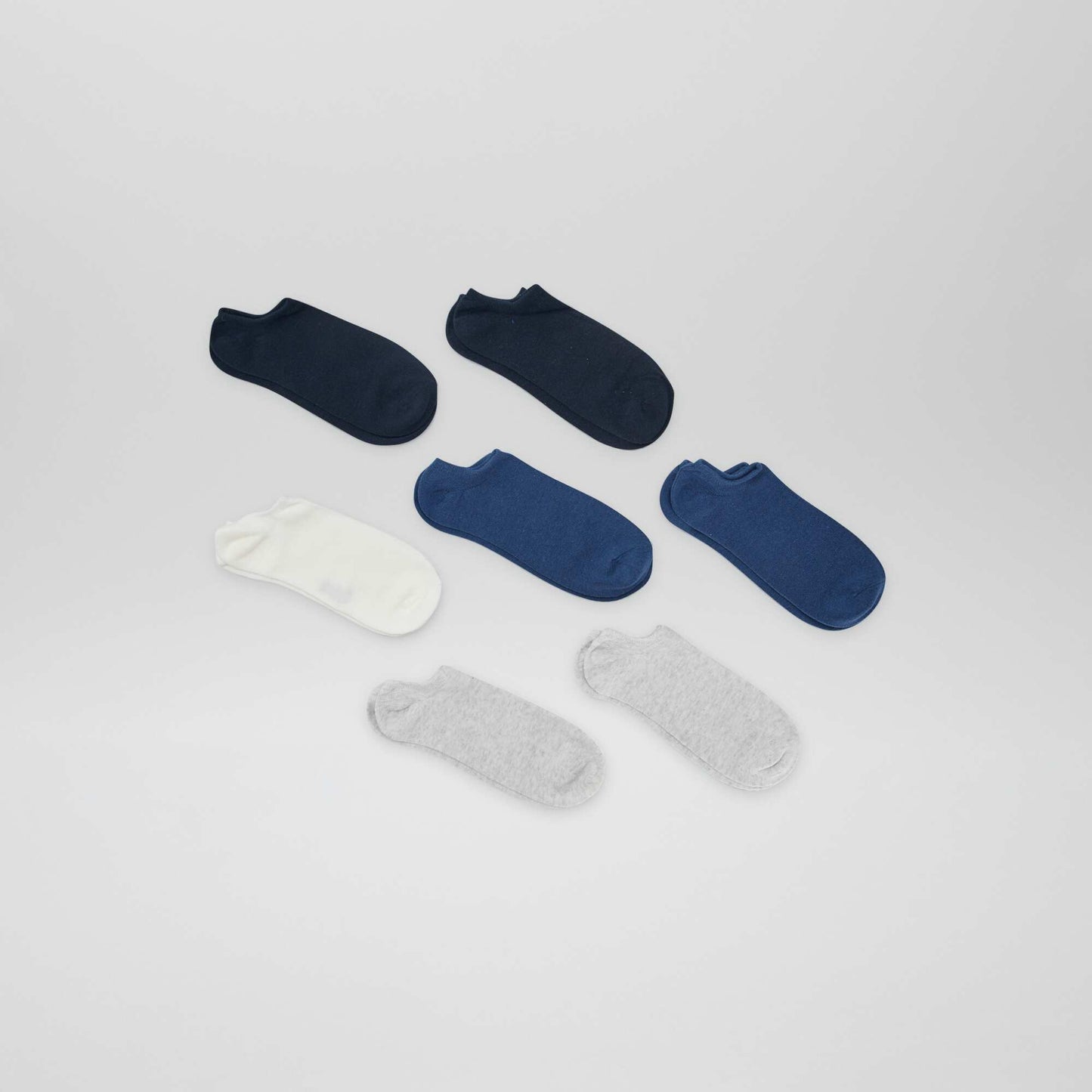 Pack of 4 pairs of invisible socks BLUE