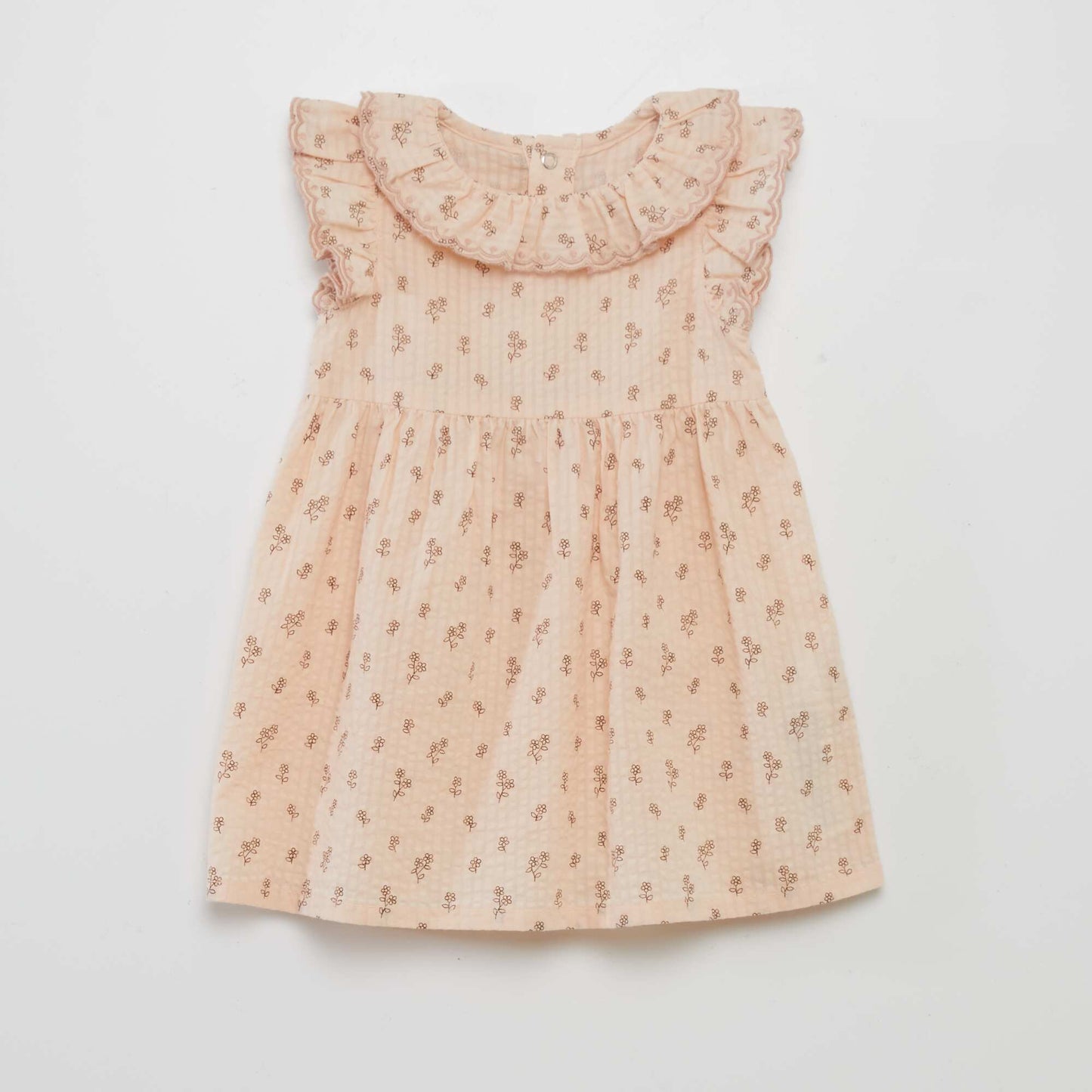 Waffle-knit dress with bloomers PINK