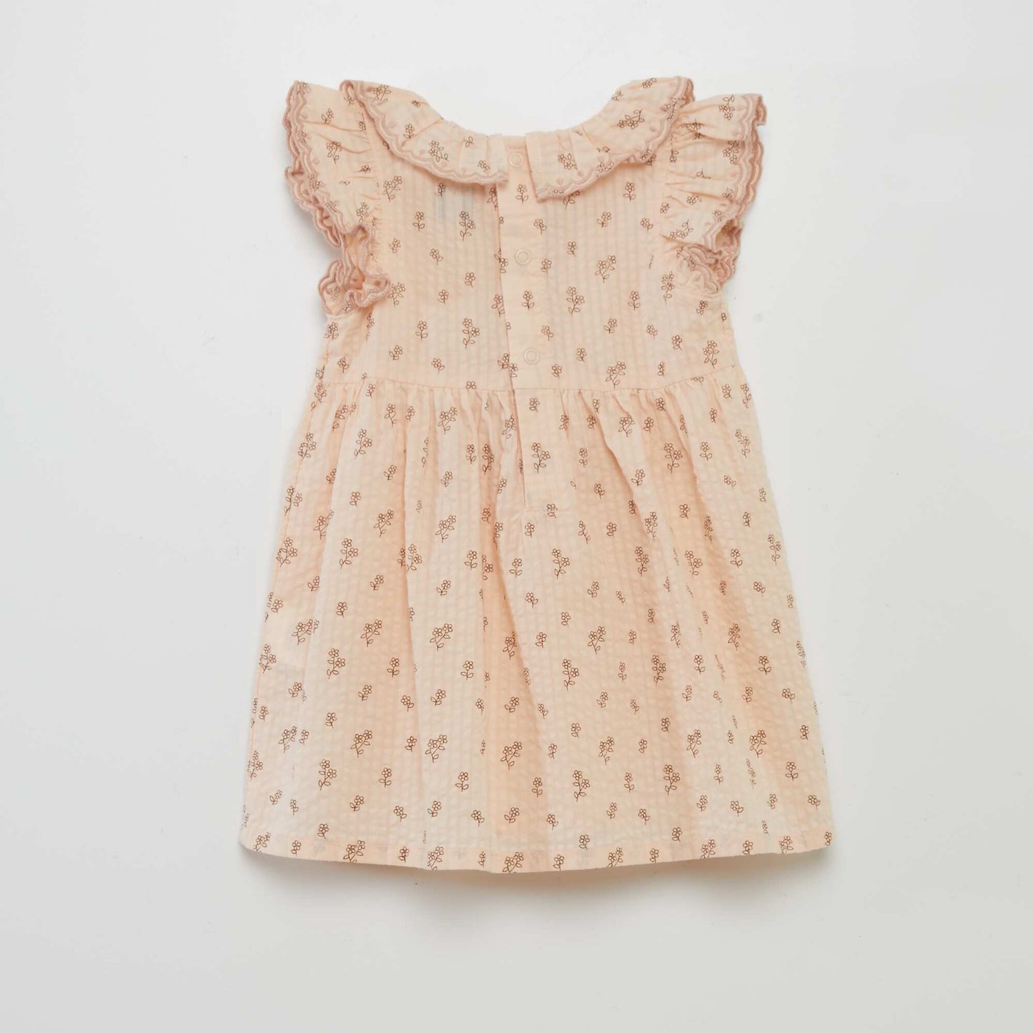 Waffle-knit dress with bloomers PINK