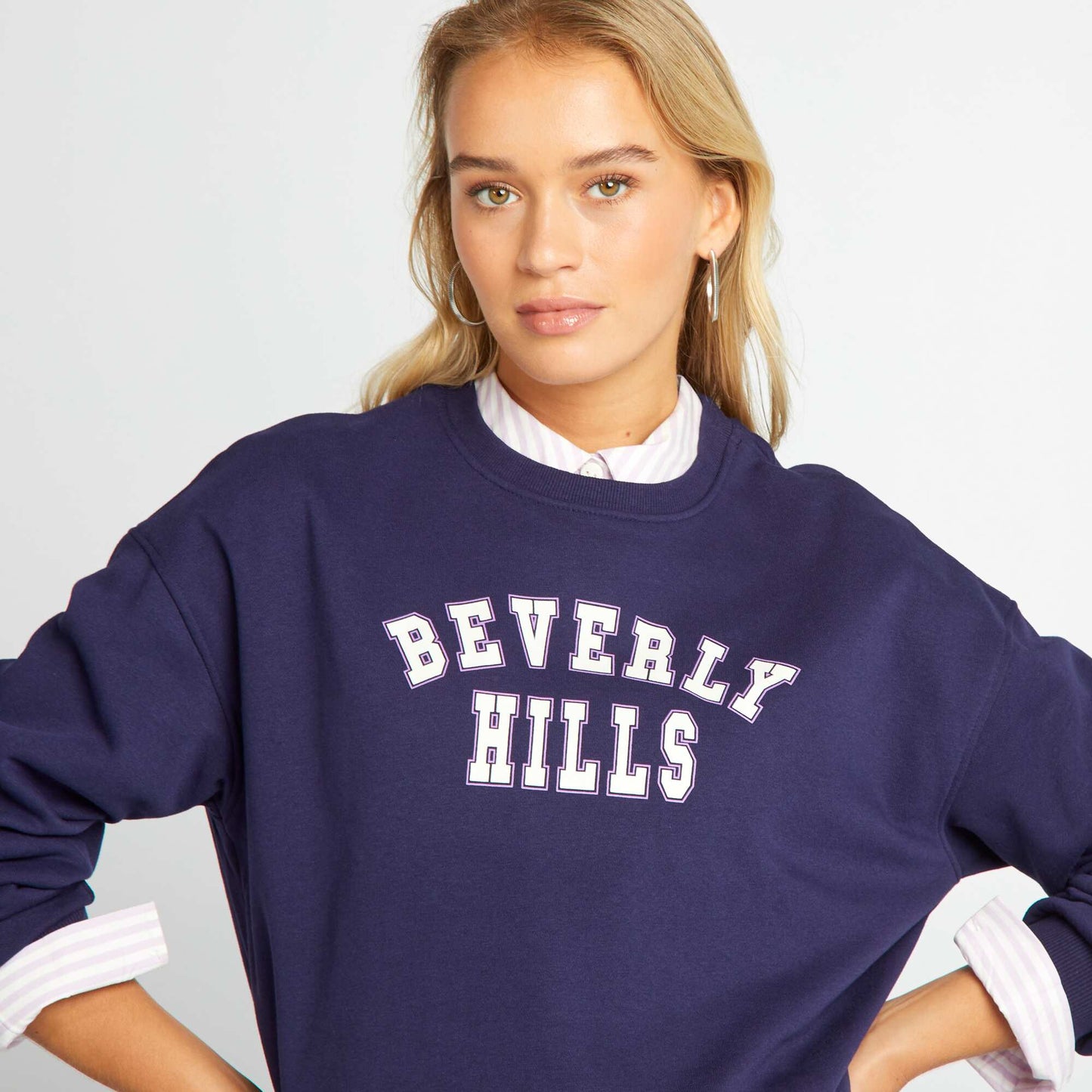 Printed sweatshirt BLUE