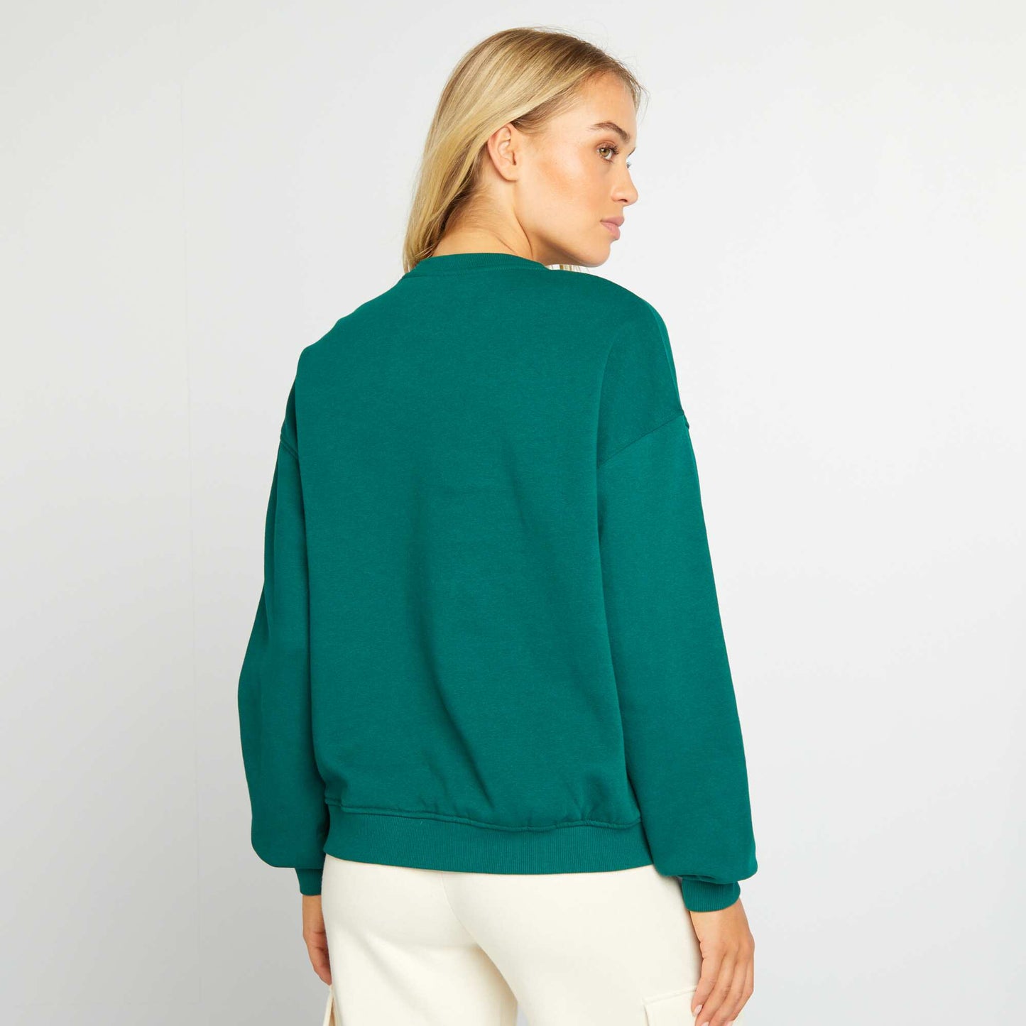 Printed sweatshirt GREEN