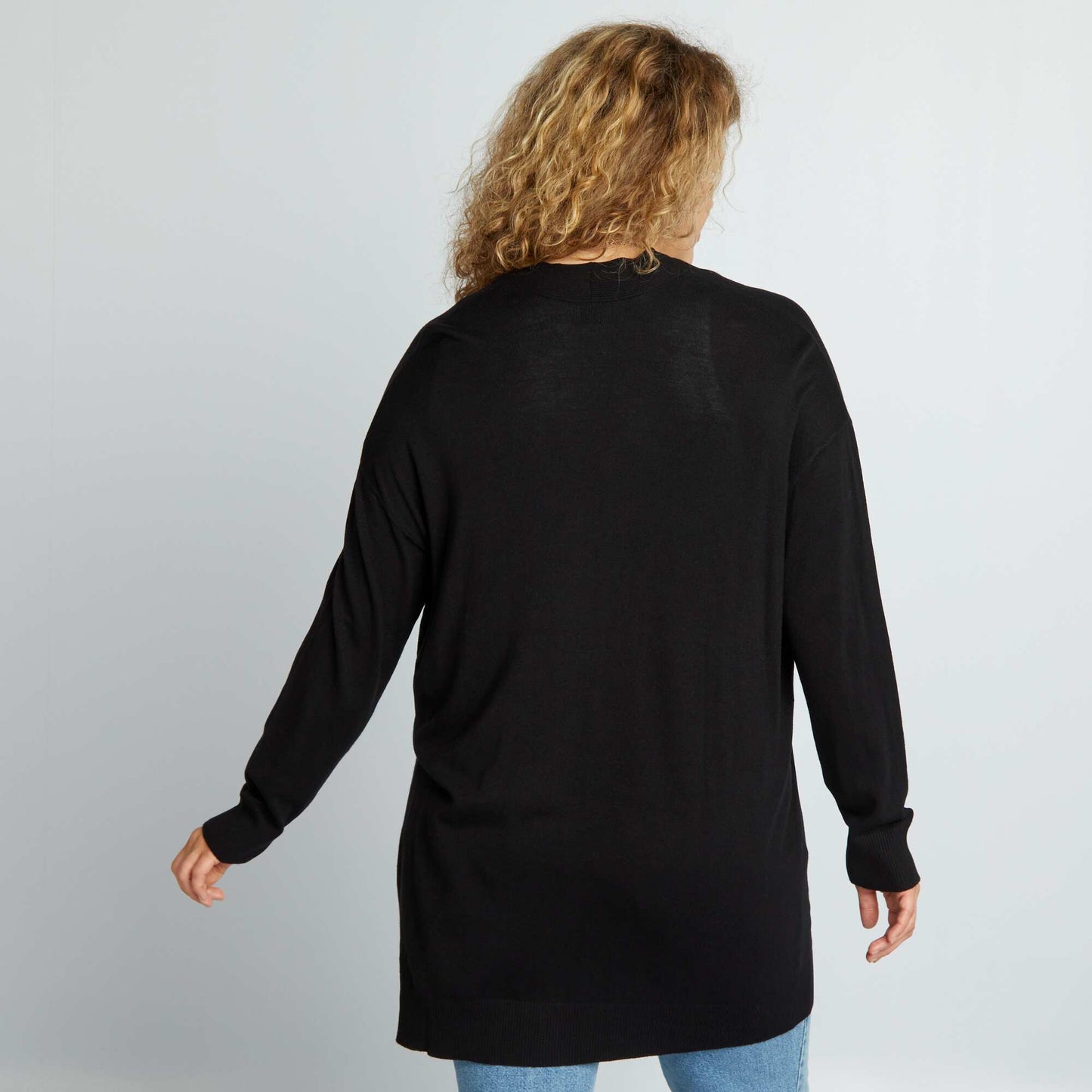 Waterfall cardigan black