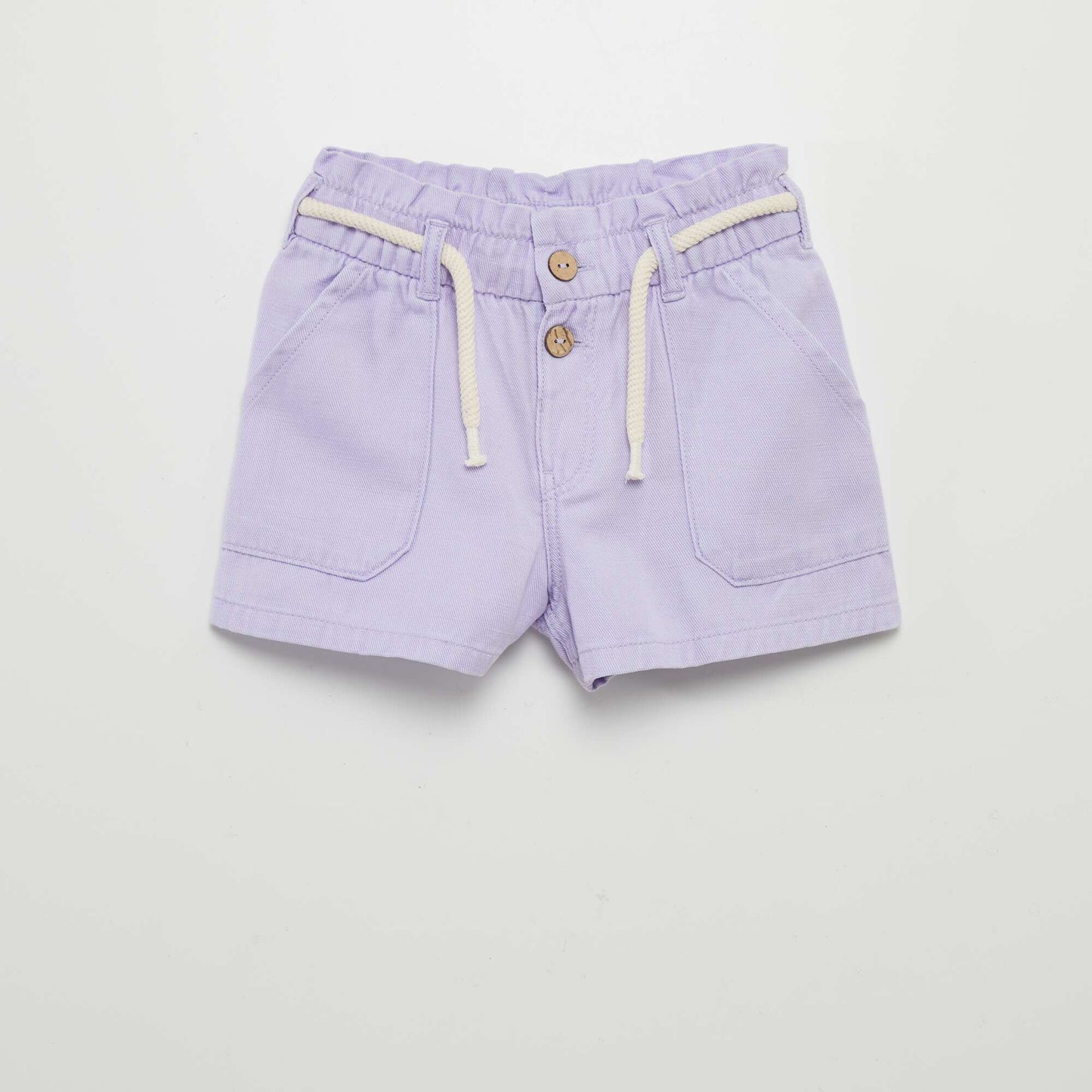 Shorts with rope belt PURPLE