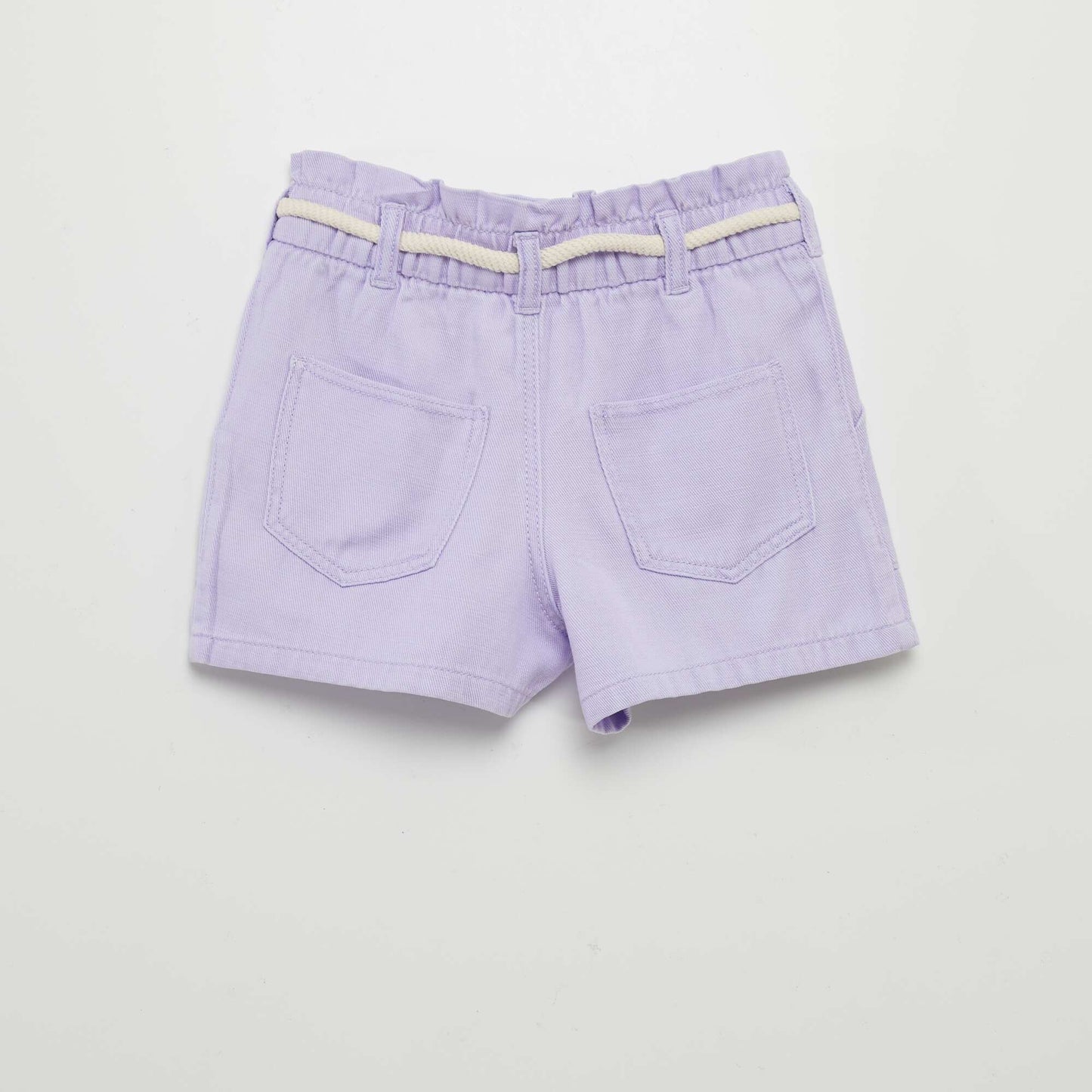 Shorts with rope belt PURPLE