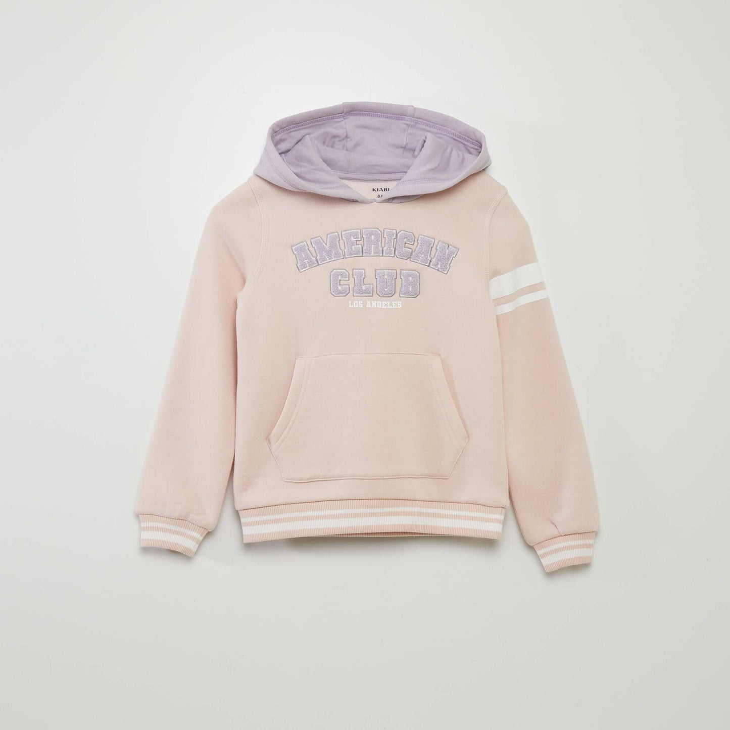 Two-tone US-style hoodie PINK