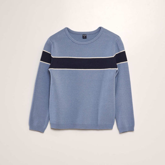 Round-neck sweater BLUE