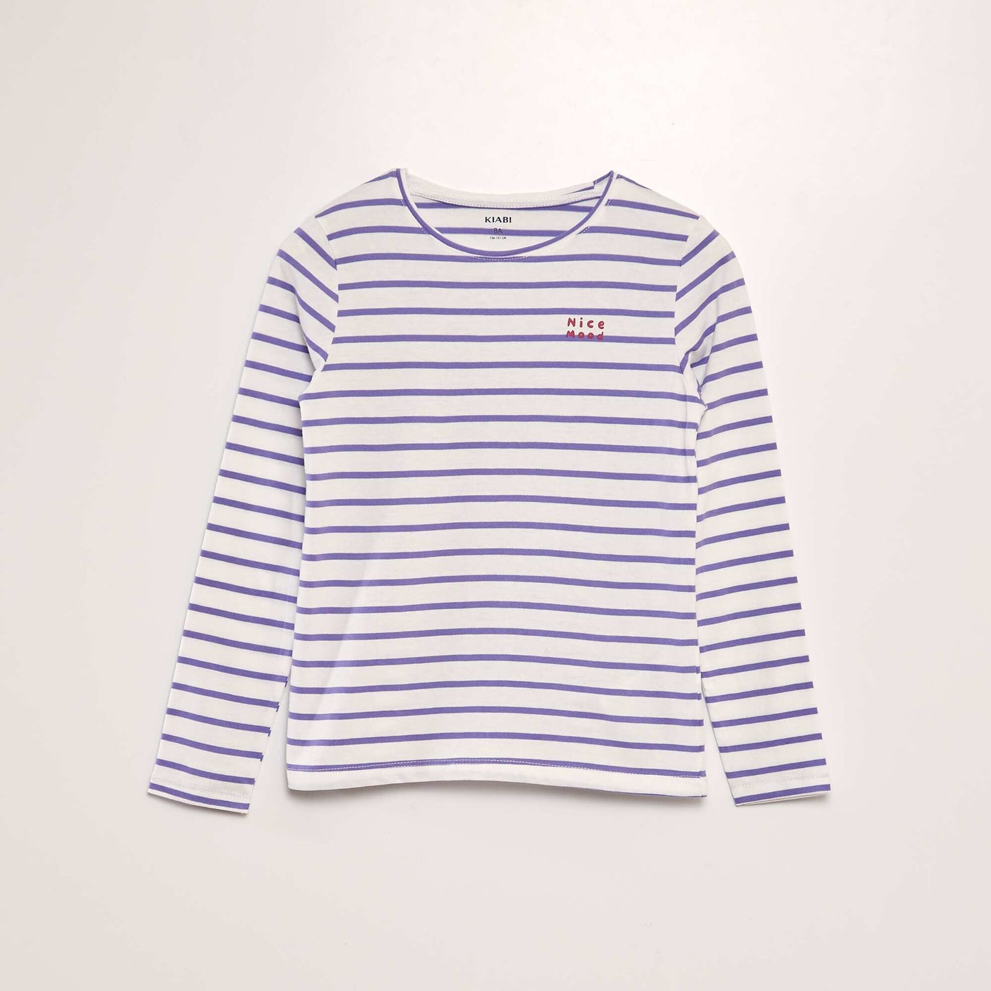 Long-sleeved cotton T-shirt PURPLE