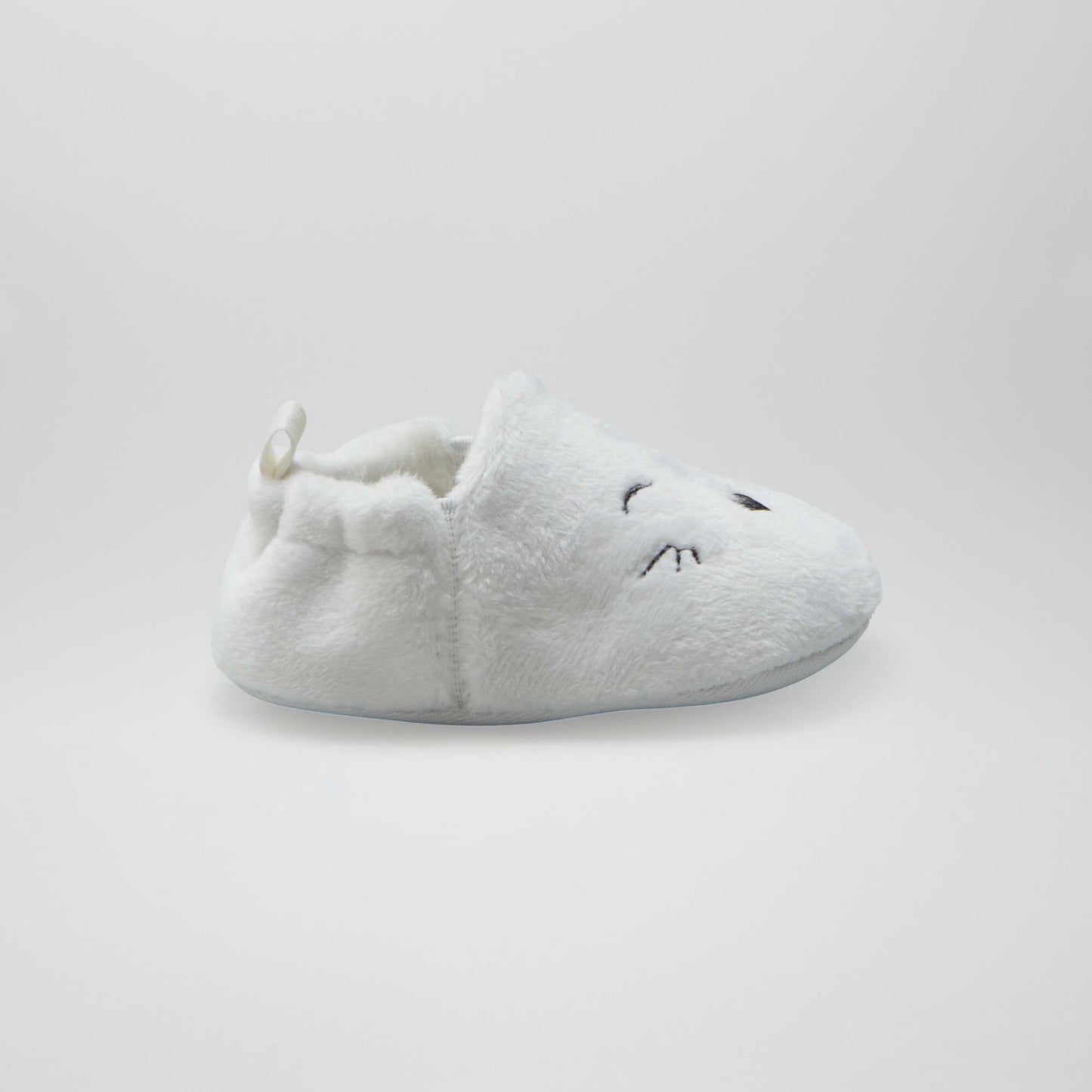 Velour slippers WHITE