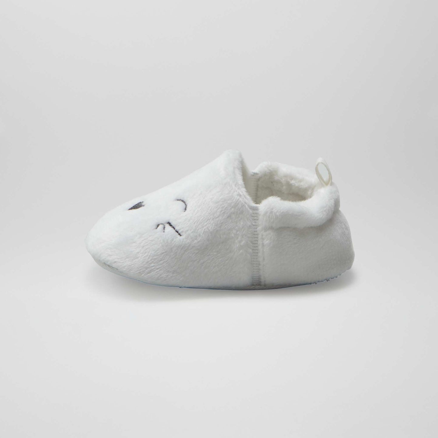 Velour slippers WHITE