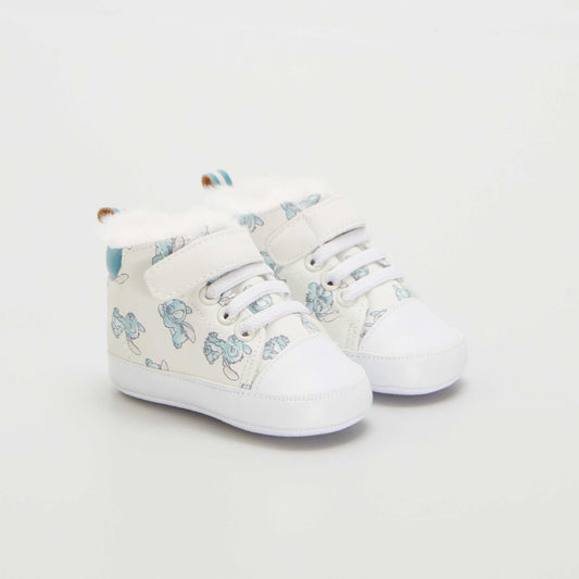 Disney Stitch fur-lined trainers WHITE