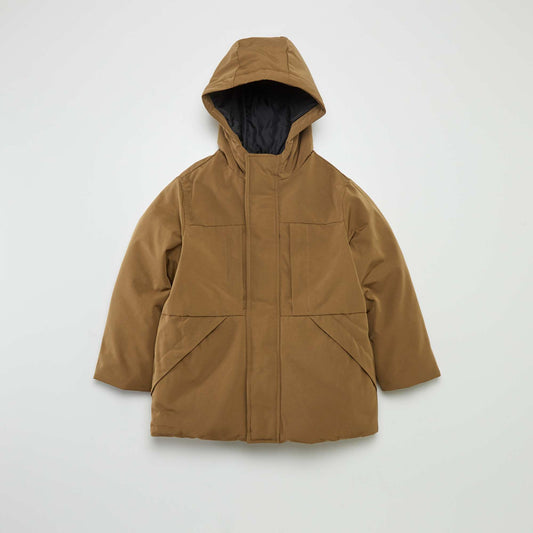 Hooded parka BEIGE