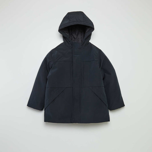 Hooded parka black