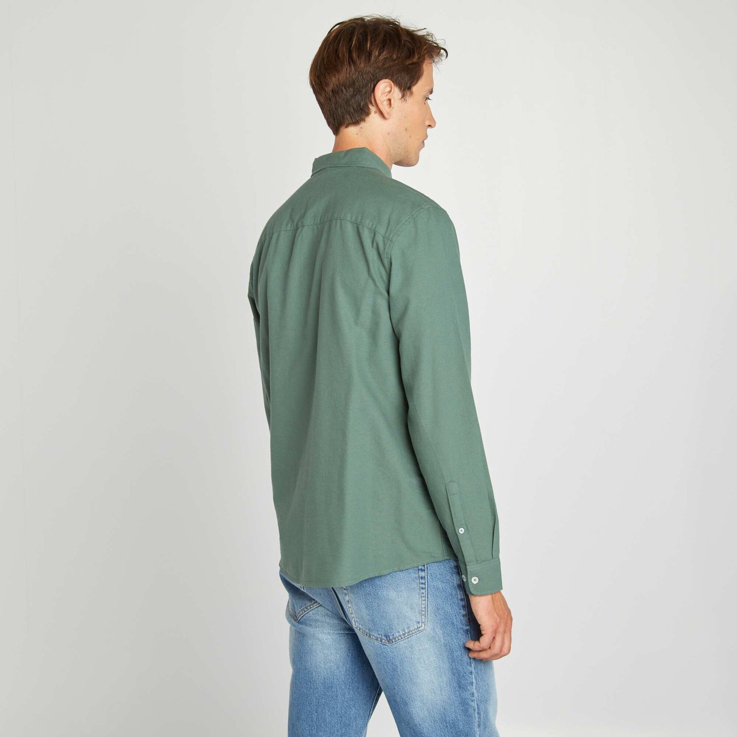 Regular-fit Oxford shirt GREEN