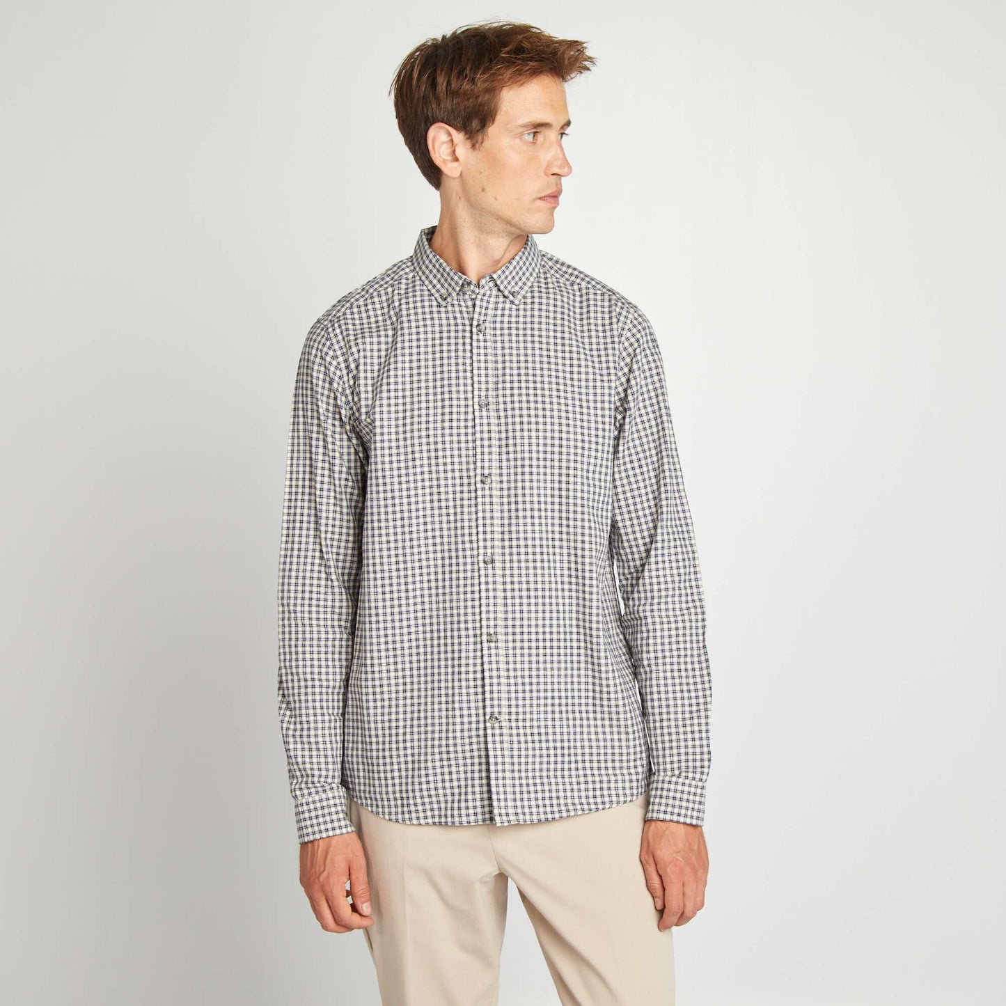 Checked shirt BLUE