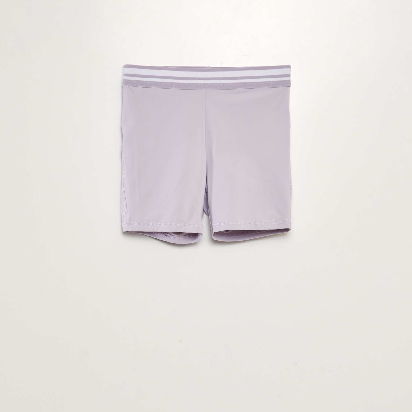 Cycling shorts with contrasting waistband PURPLE