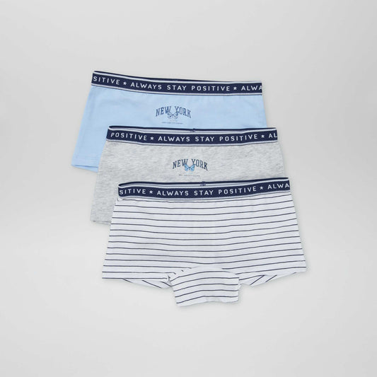 Jersey boy shorts - Pack of 3 pairs WHITE