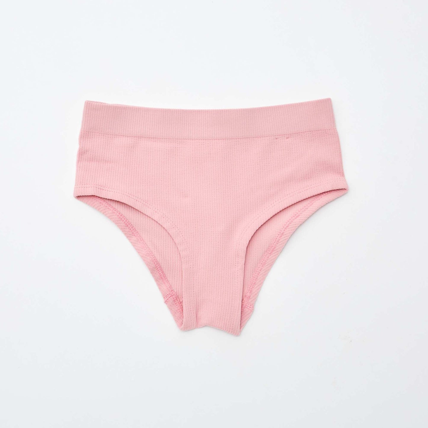 Pack of 2 pairs of ribbed boy shorts PINK