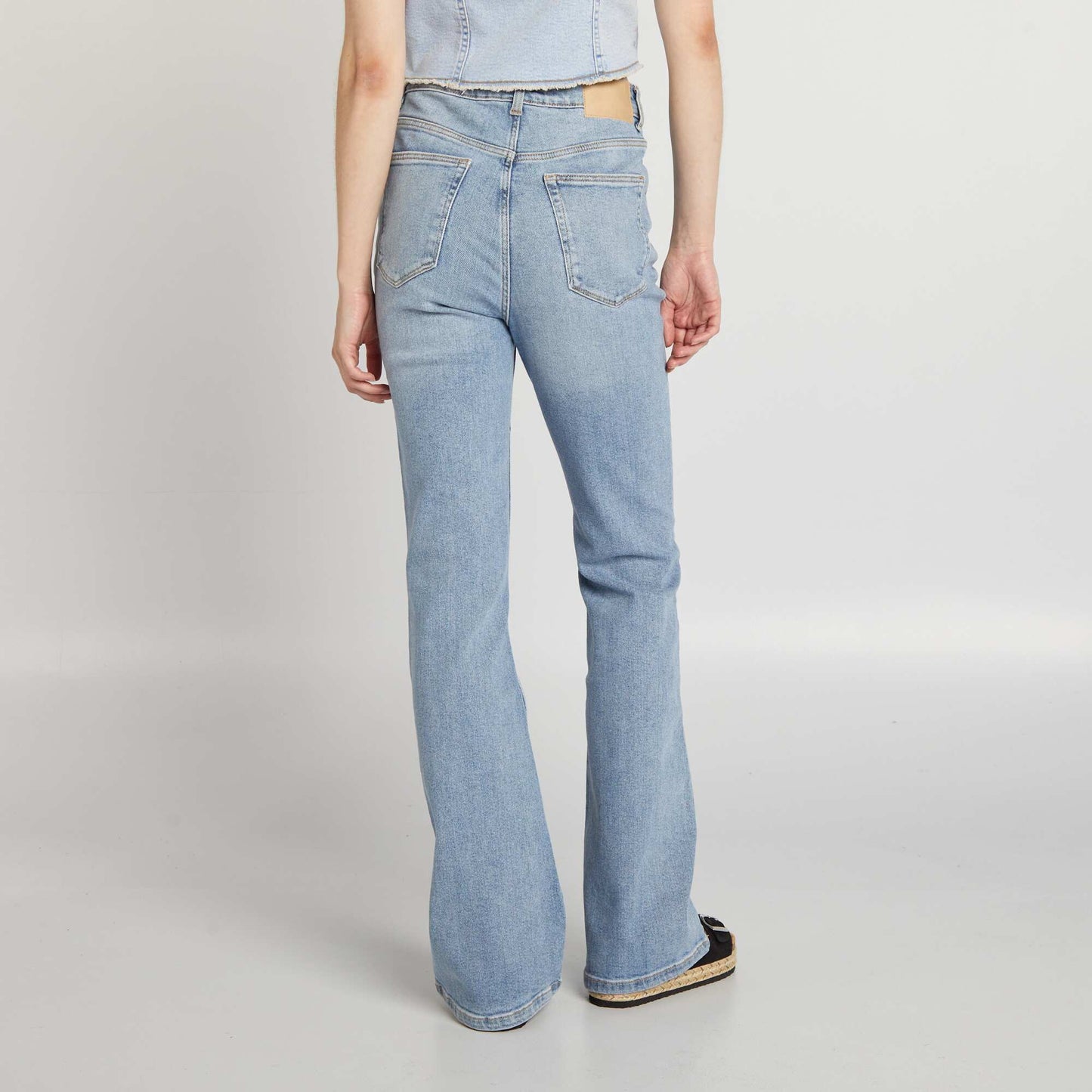 High-rise flared/bootcut jeans BLUE