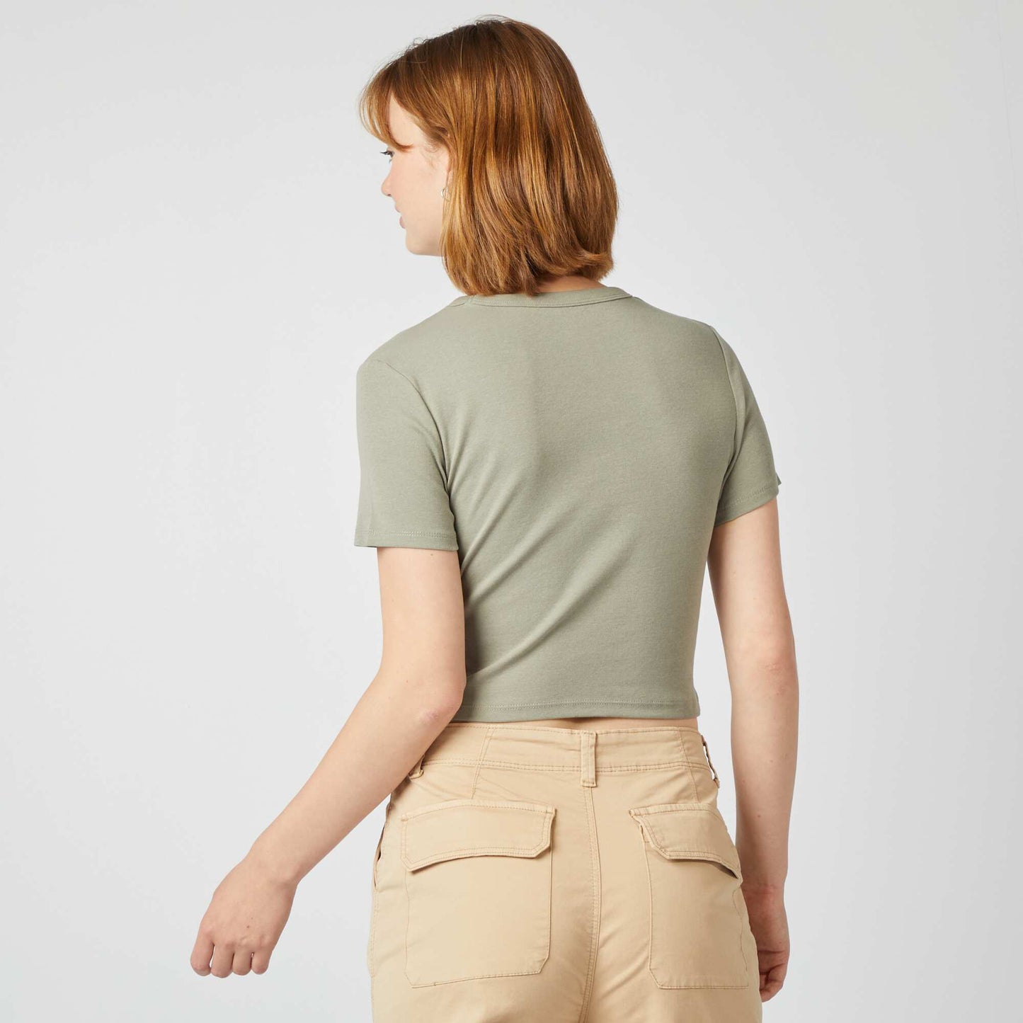 Cropped T-shirt GREEN