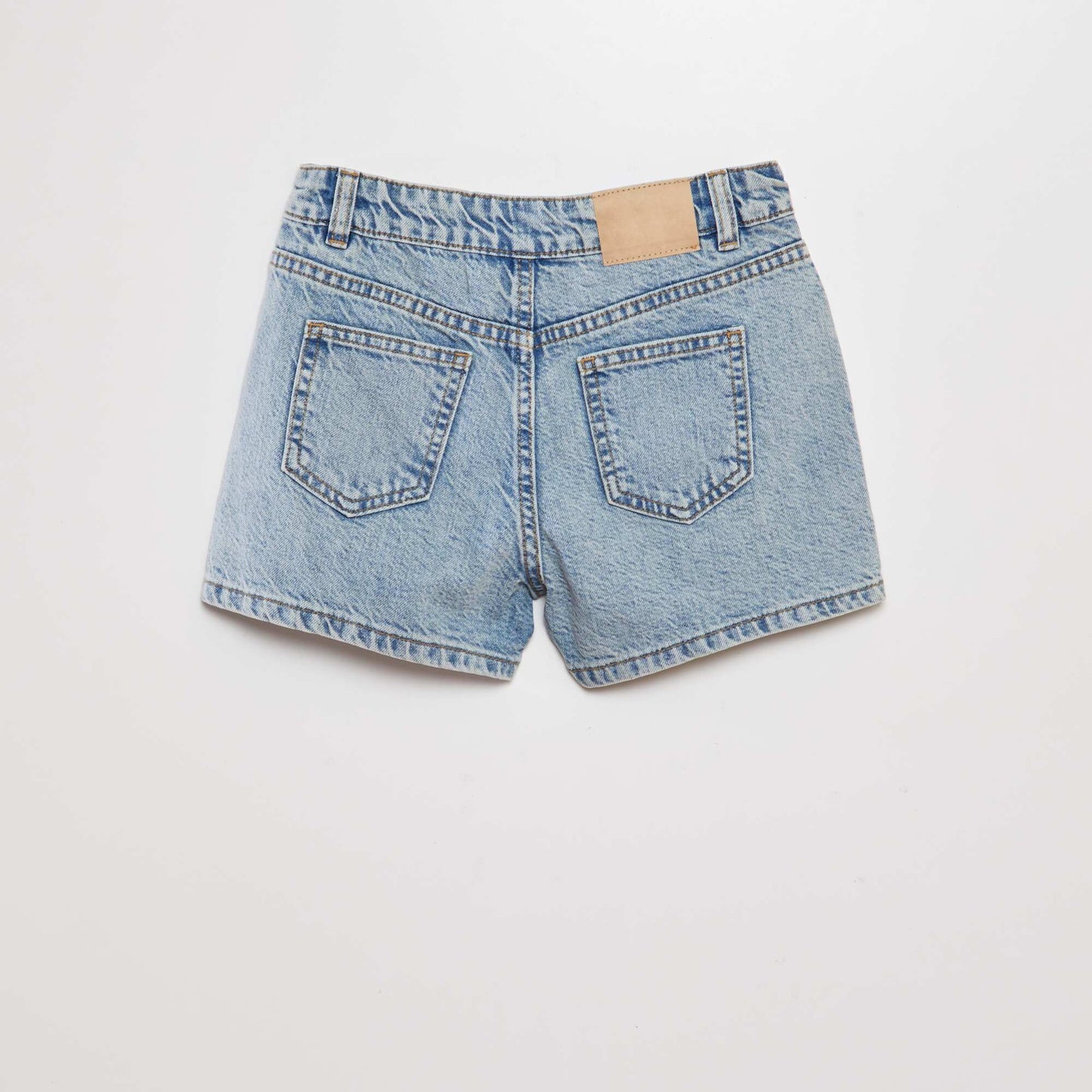 High-rise denim shorts BLUE