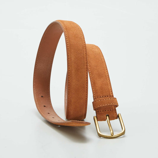 Leather belt BROWN