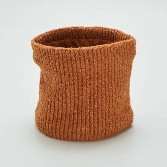 Knitted snood BROWN