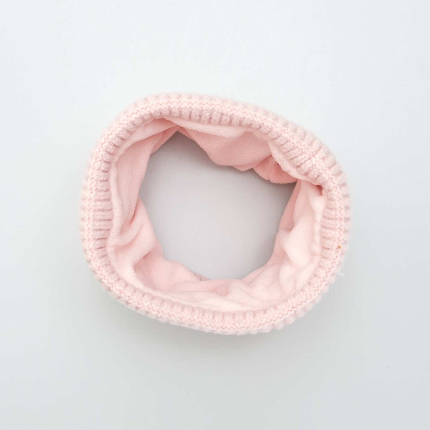 Plain knit snood PINK