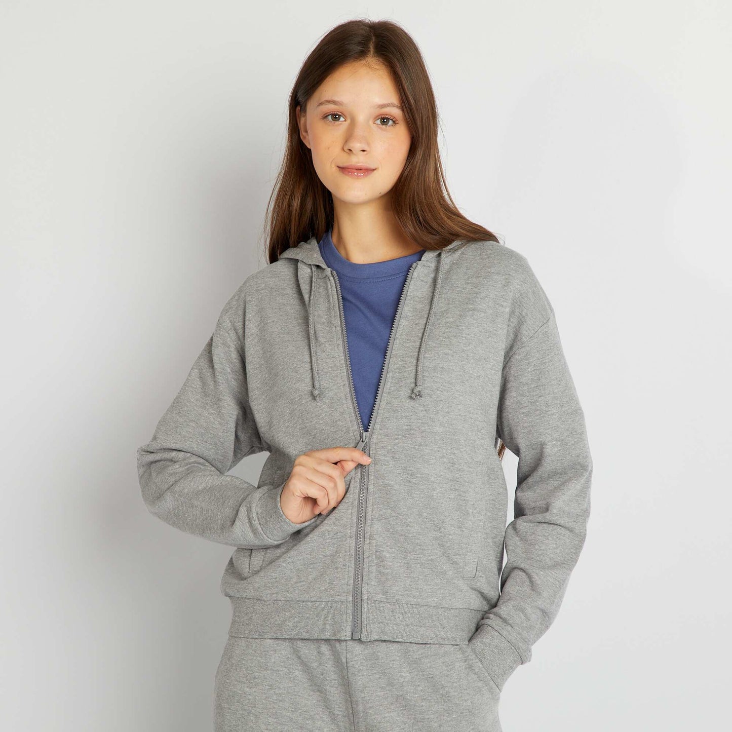 Zip-up hoodie GREY