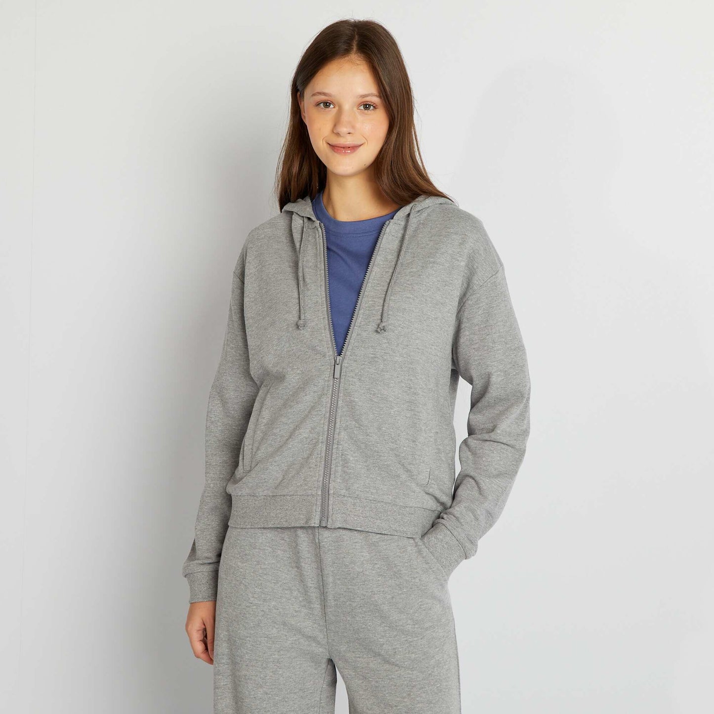 Zip-up hoodie GREY