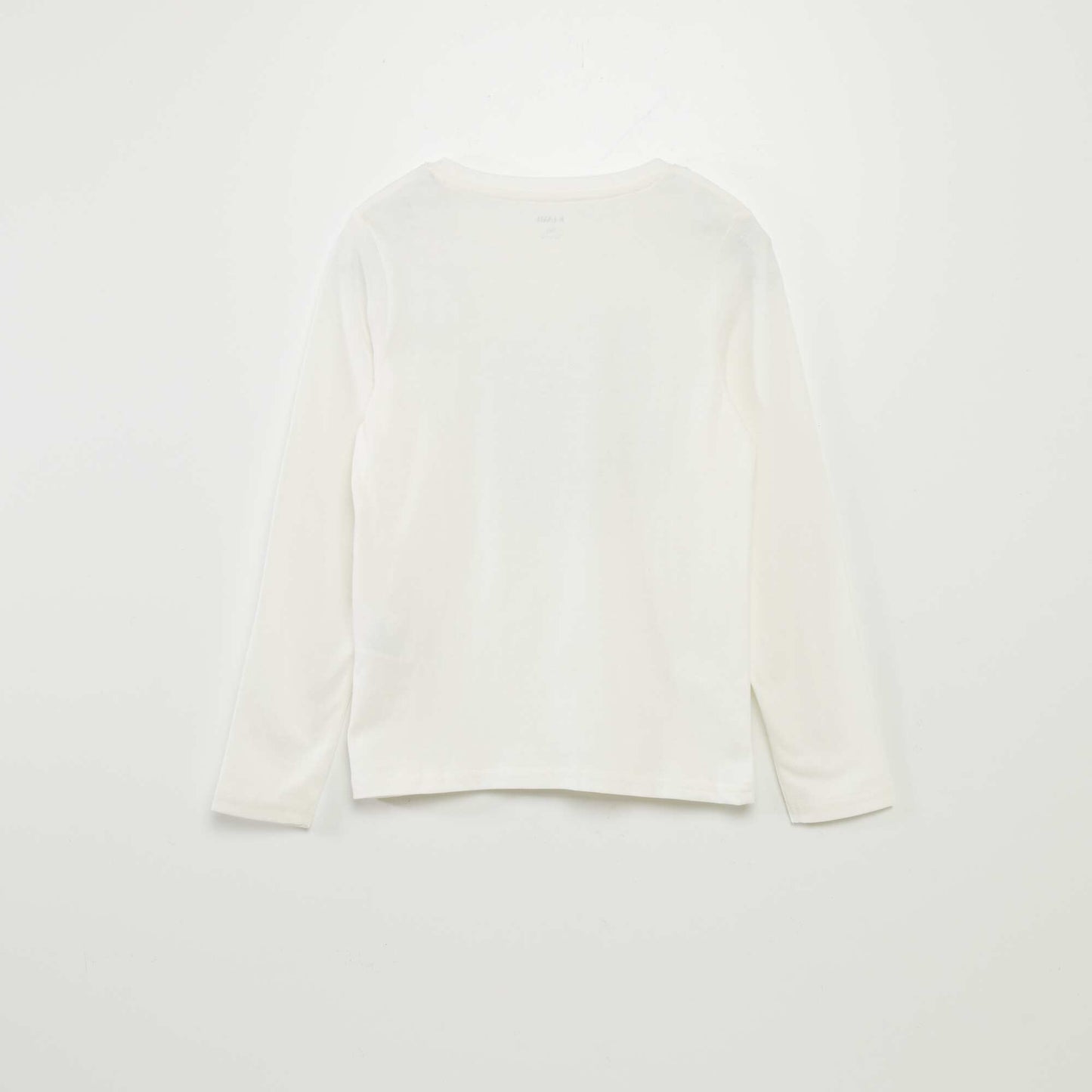 Printed round neck T-shirt WHITE