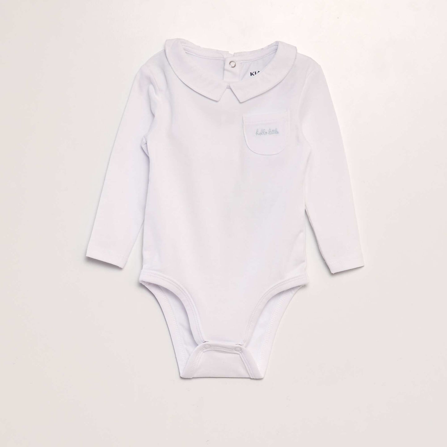 Pack of 2 stretch cotton bodysuits BLUE