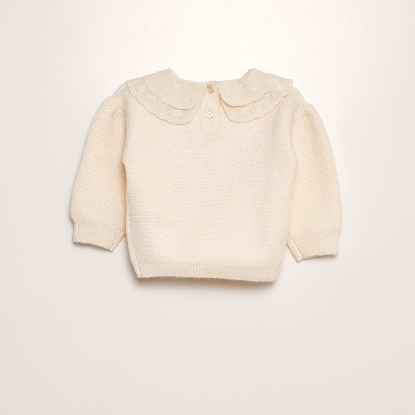 Knitted jumper WHITE