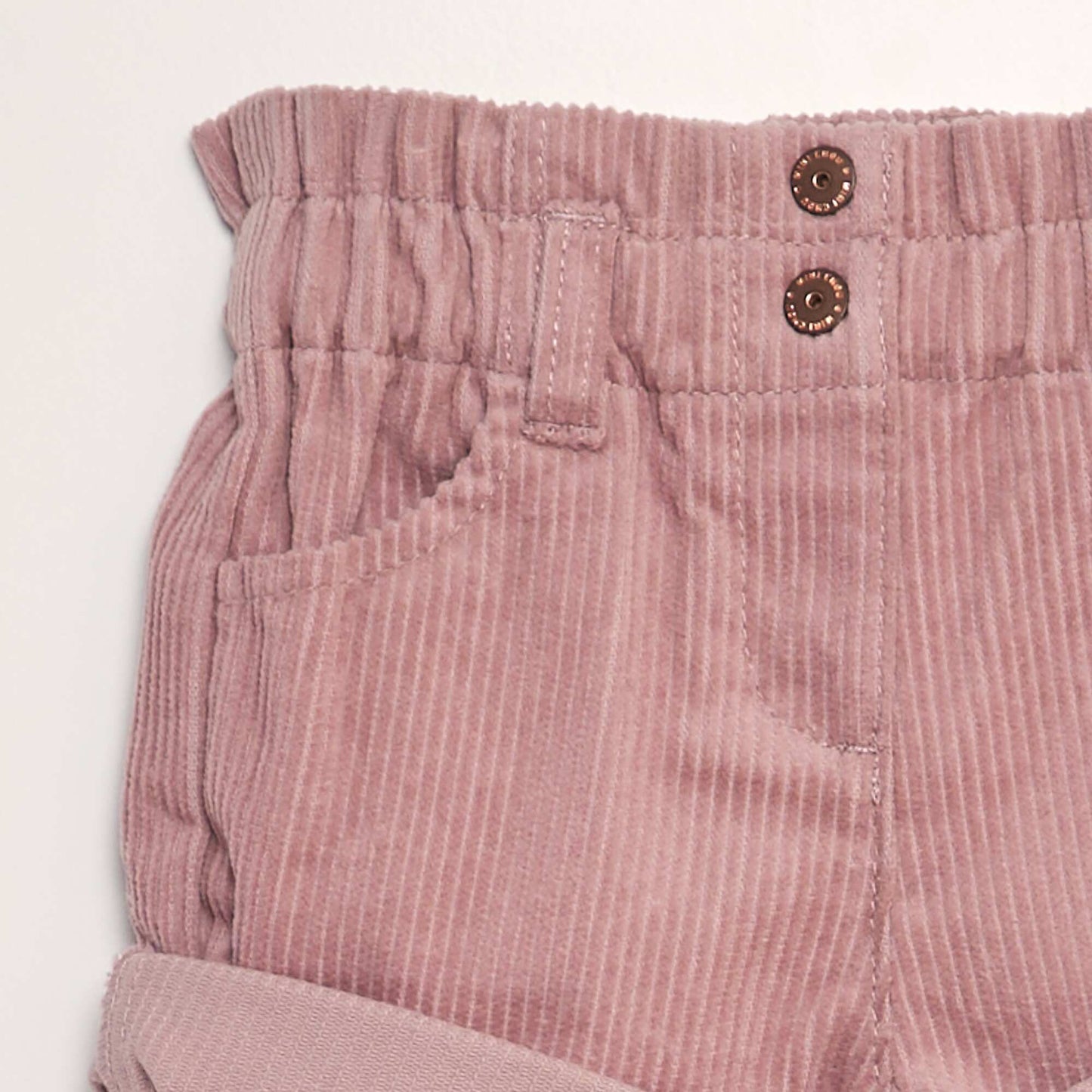 Corduroy paperbag shorts PINK