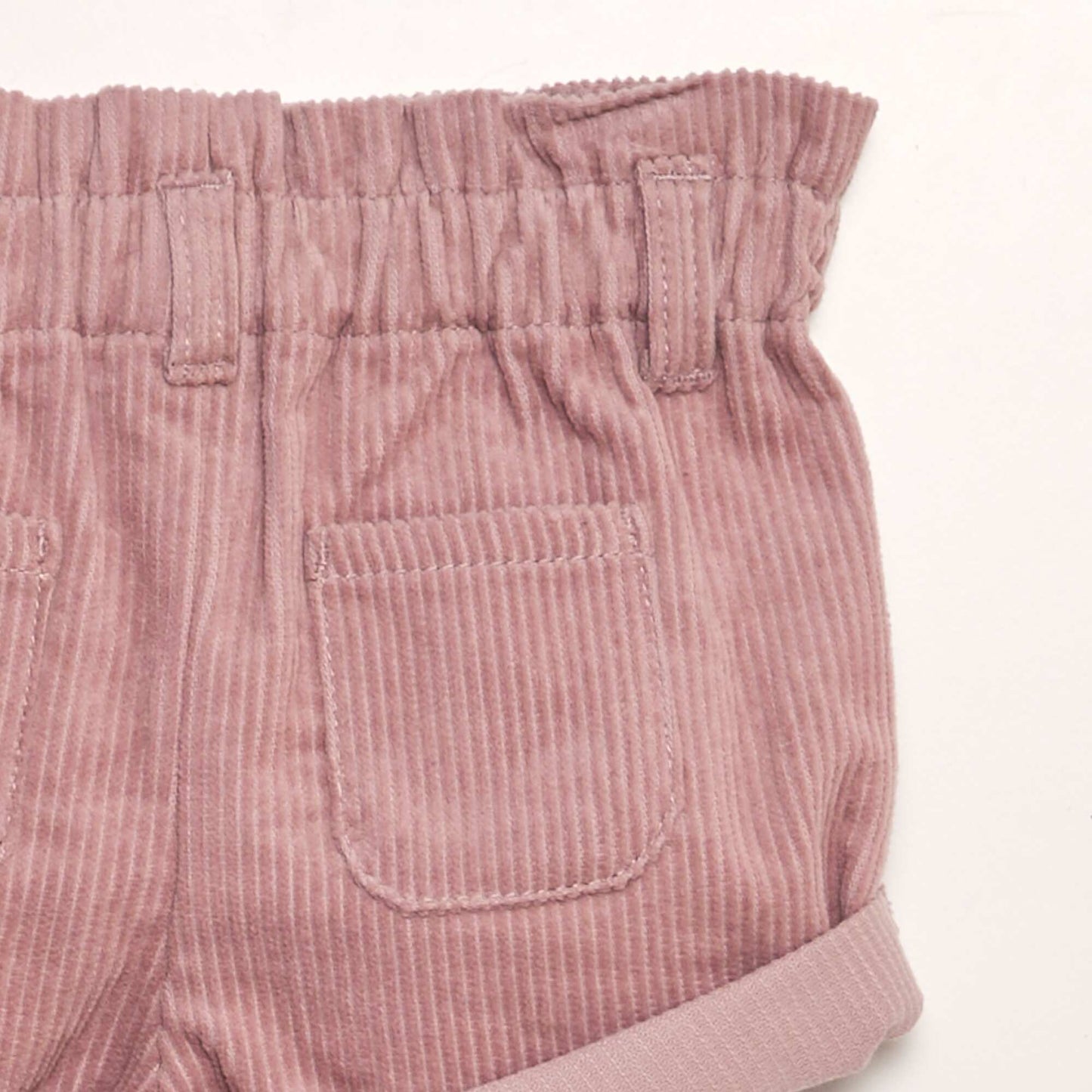 Corduroy paperbag shorts PINK