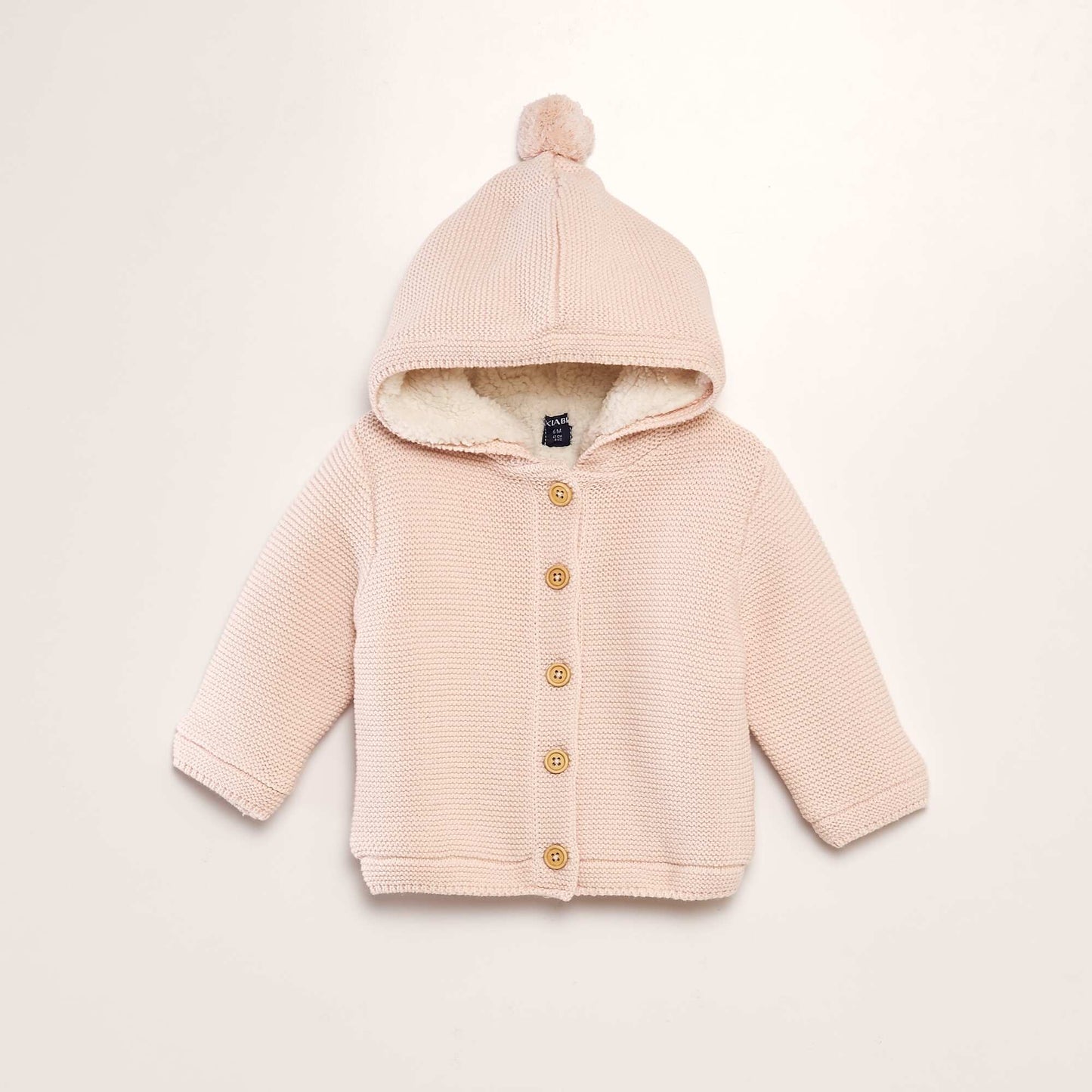 Sherpa-lined hoodie PINK