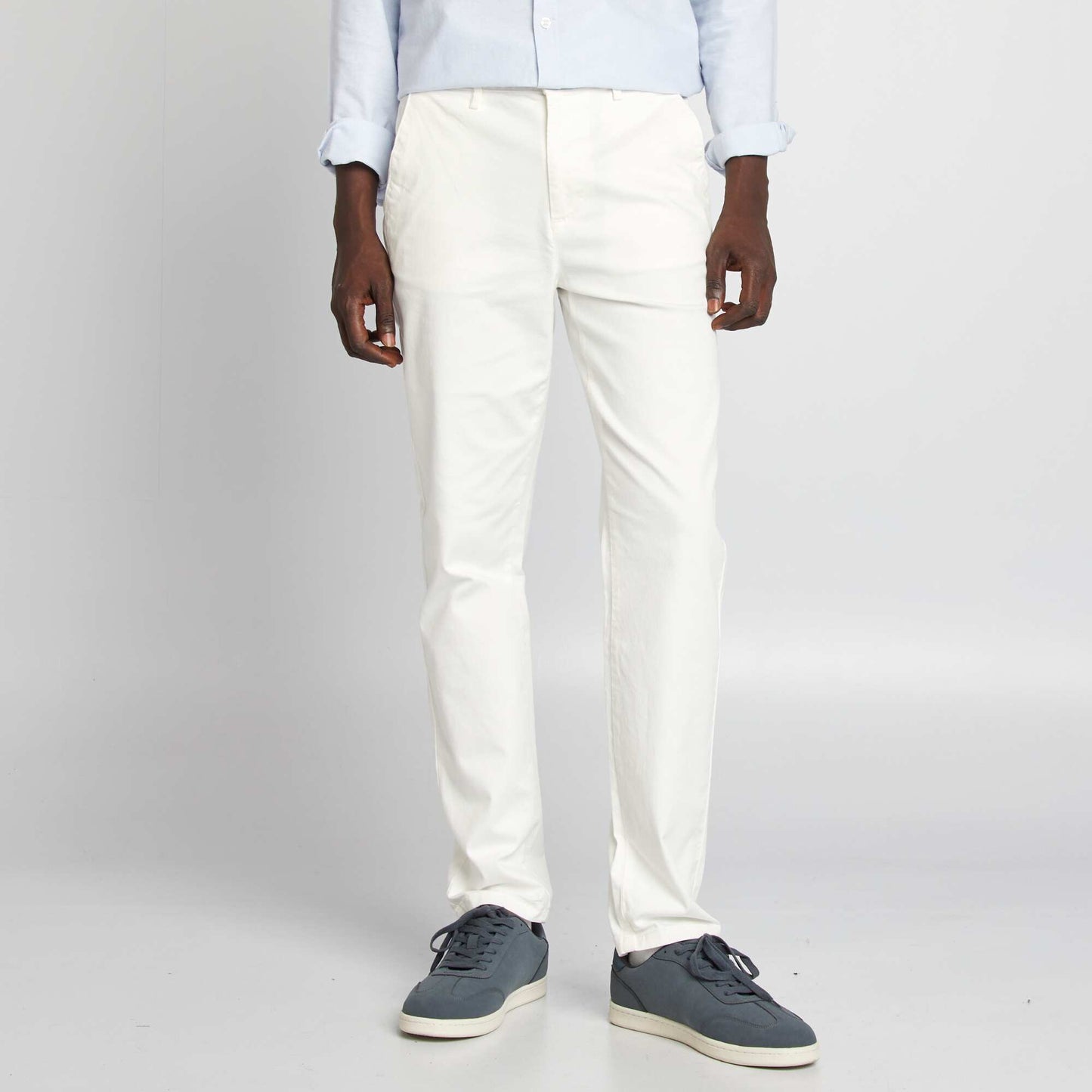 Plain chinos WHITE