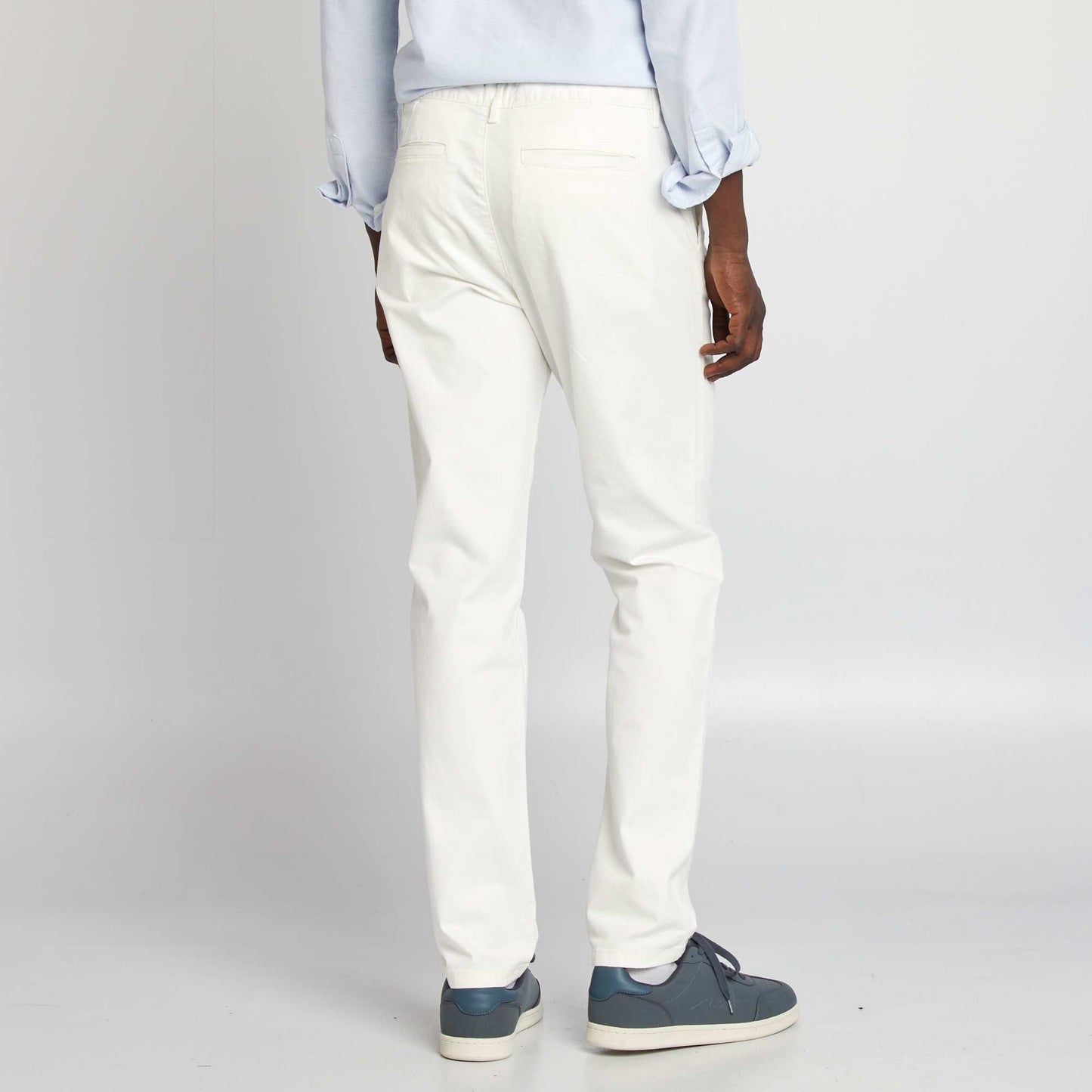 Plain chinos WHITE