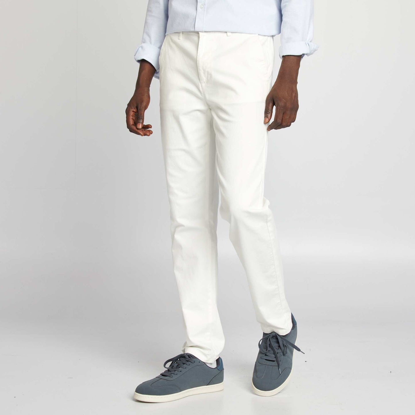 Plain chinos WHITE