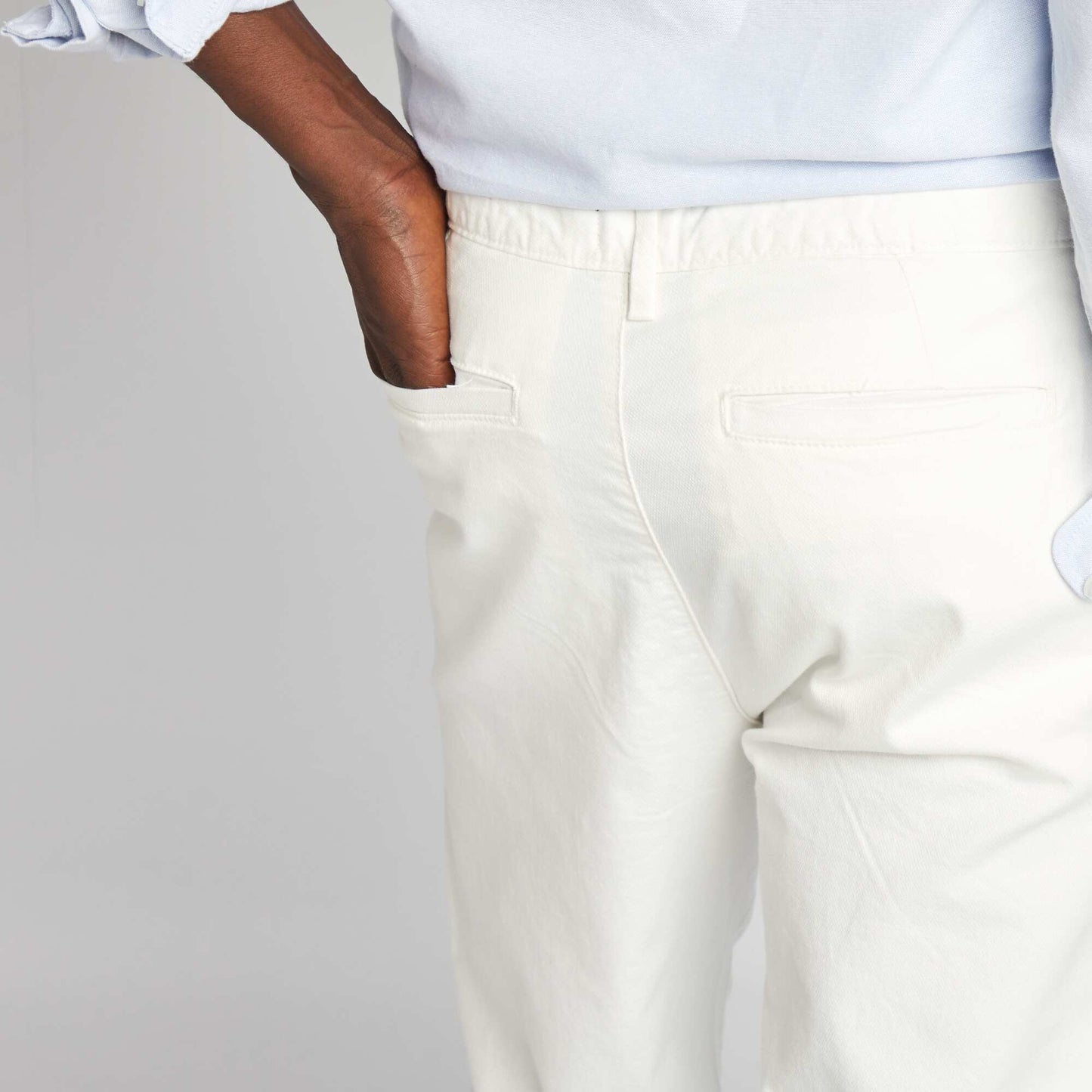 Plain chinos WHITE