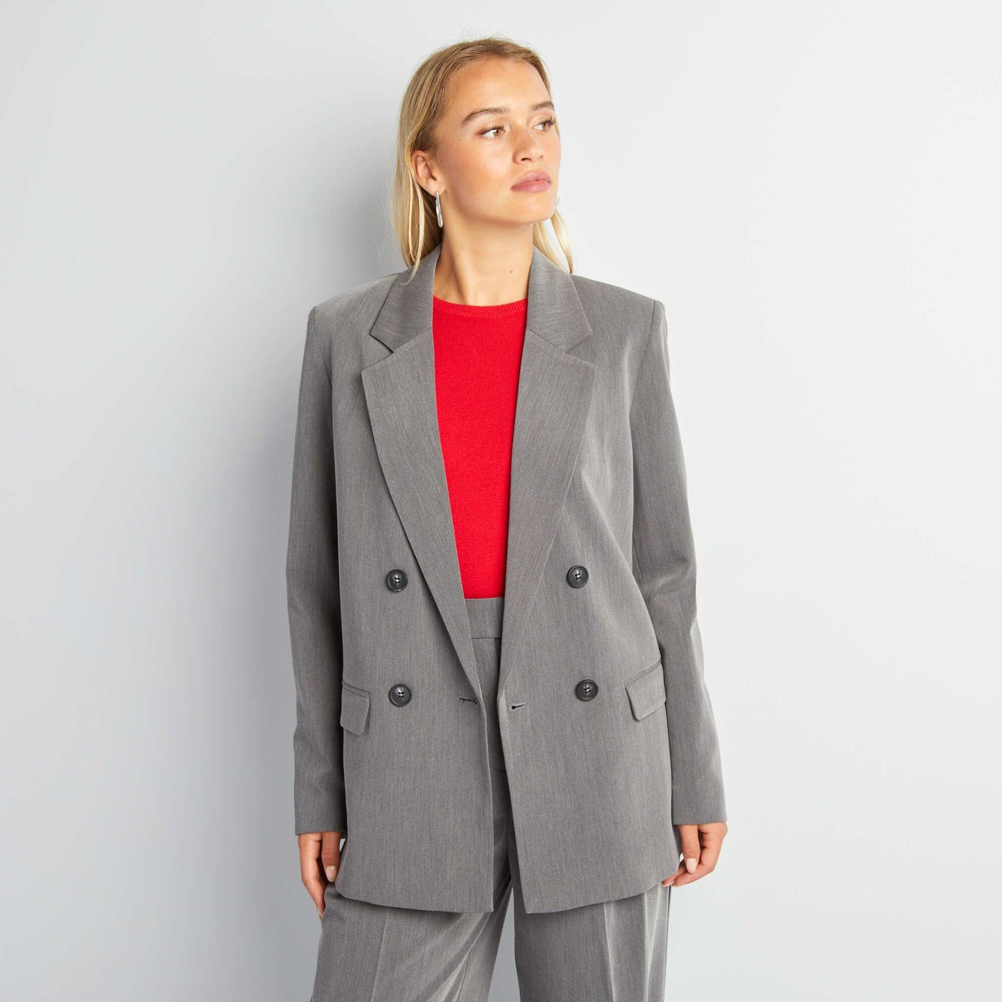 Loose-fit suit jacket GREY