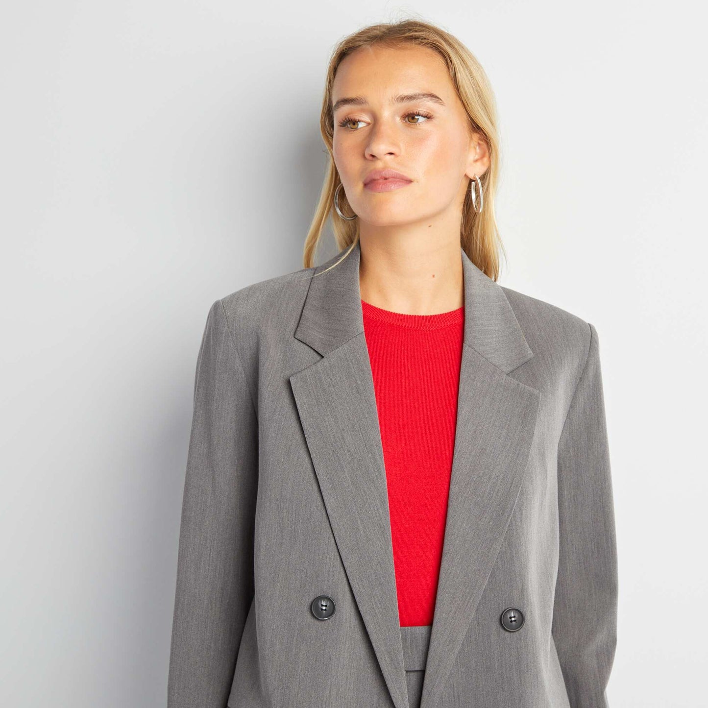 Loose-fit suit jacket GREY